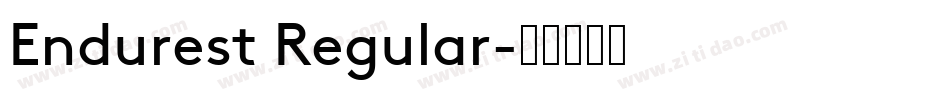 Endurest Regular字体转换